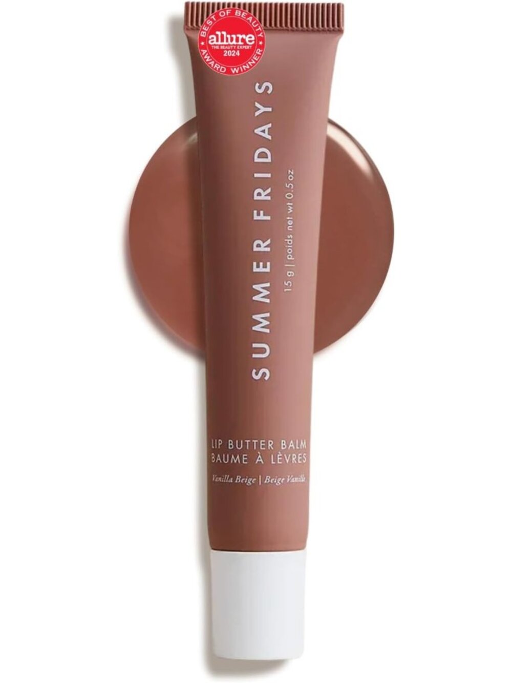 Moisturizing Lip Butter Balm - Vegan Lip Gloss for Shine & Sheer Color - Shea